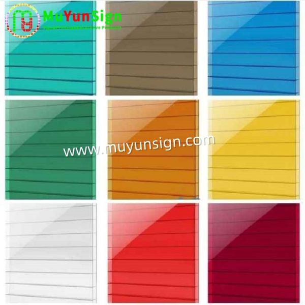 100% Recyclable Colors Polypropylene Corrugated Sheet Embossed Textures