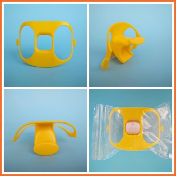 Bite block for endoscopy with CO2/O2 ports & teeth guard