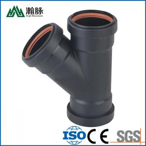 Buy cheap Flexible Socket HDPE Irrigation Pipe Fittings Oblique 45 Degree Tee Pipe Fitting product