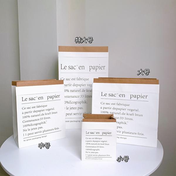 Custom Gift Packing Paper Bag Flower Packing Paper Bag Matte Capping
