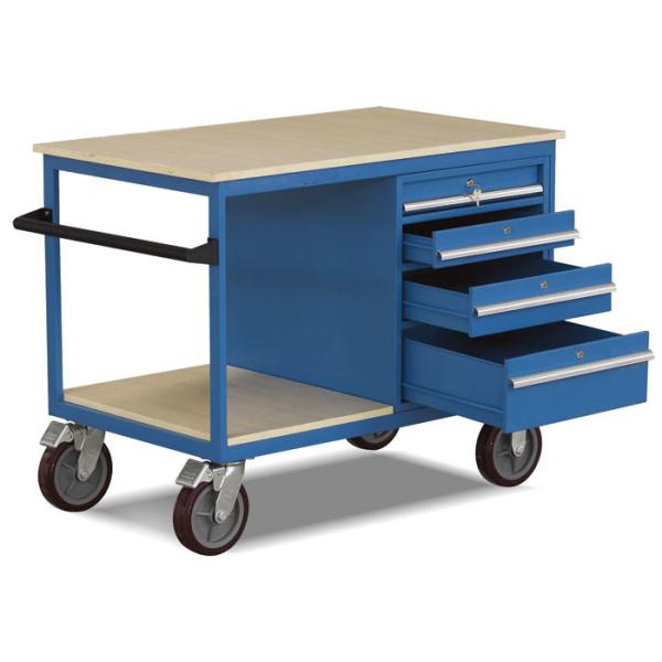 500kg Mobile Tool Trolleys Industrial Drawers Steel Cabinet For Warehouse Workshop