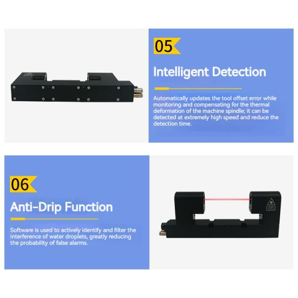 MNC Series Non Contact Laser Tool Setter 0.03/50/80/160mm Diameter CNC Tools Z Axis Zero Height Setting Measuring Instrument