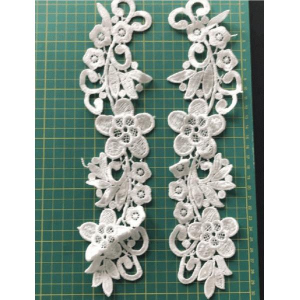 3D Flowers Embroidered Sew / Iron On Patch For Clothing Applique Diy Accessory