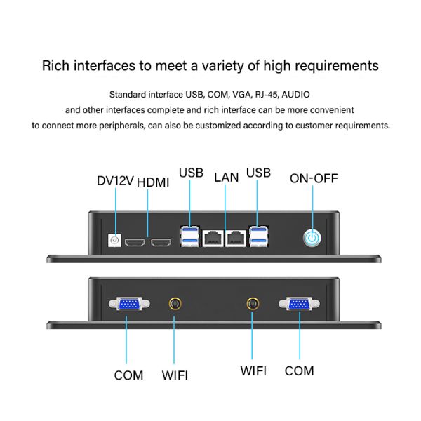 10.1 Inch Capacitive Touch Integrated Machine for Intelligent Workshop Production Line MES System Human-computer Interaction