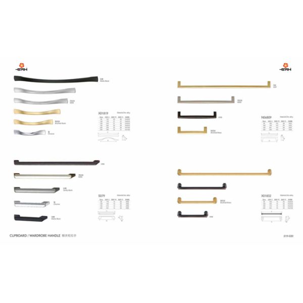 High Quality Cabinet Door Drawer Square Pull Black Matt Kitchen Handle Pull Furniture Hardware
