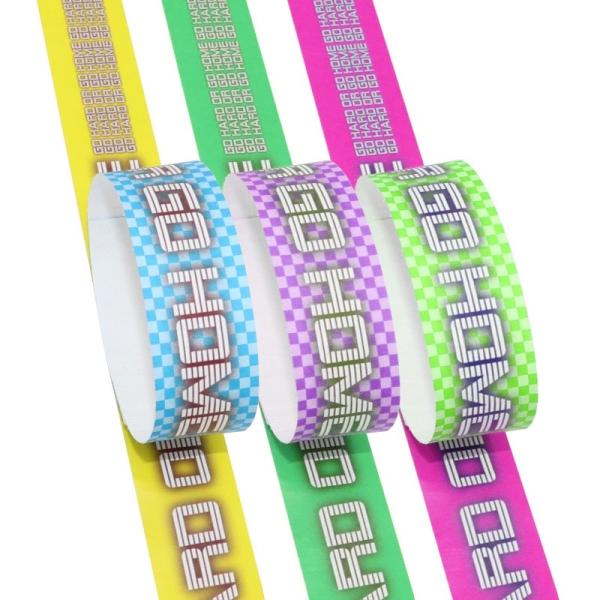 Adjustable and Waterproof Paper Event Wristbands Heat Resistant for a Hassle-Free Event Experience