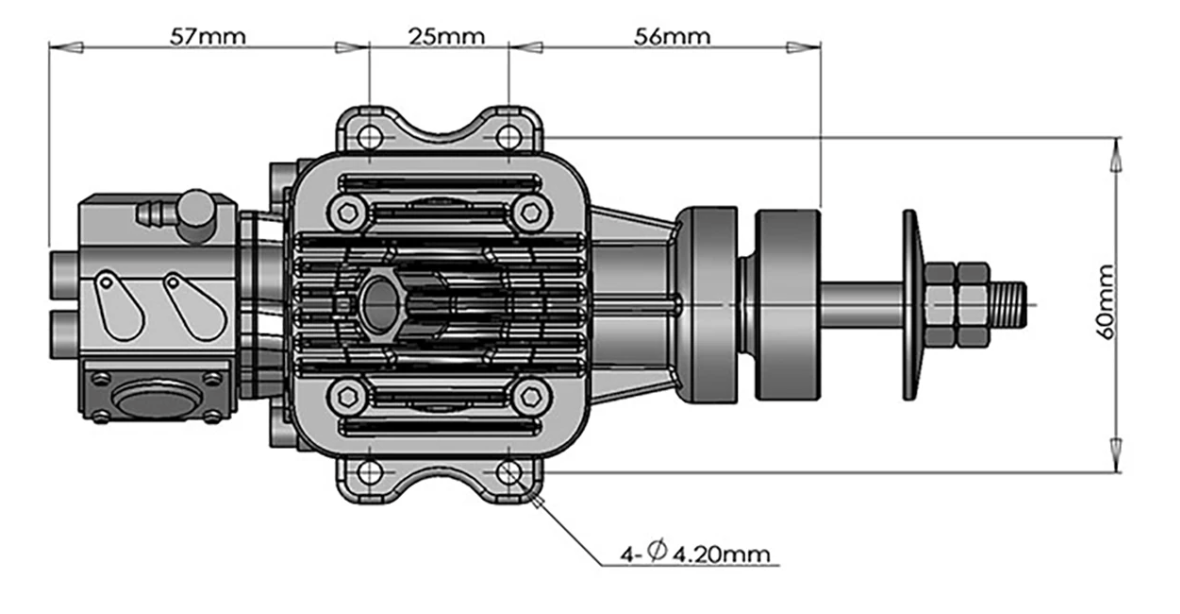 Dle Original New 20cc Ra Gasoline Engine For Rc Model Two Strokes Single Cylinder Rear Exhaust Natul Air
