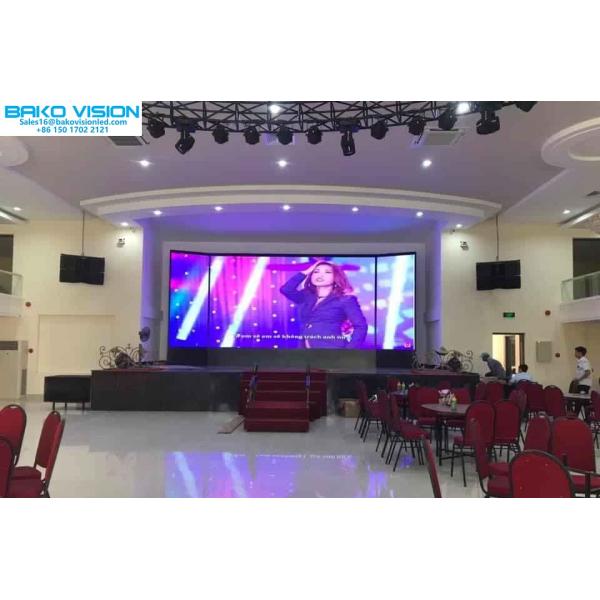 Lightweight Indoor Led Video Walls P4 P5 Front Access Magnetic Module For Hall