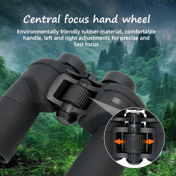 Adults 10X50 Waterproof Marine Binoculars With Rangefinder Compass For Sailing Boating