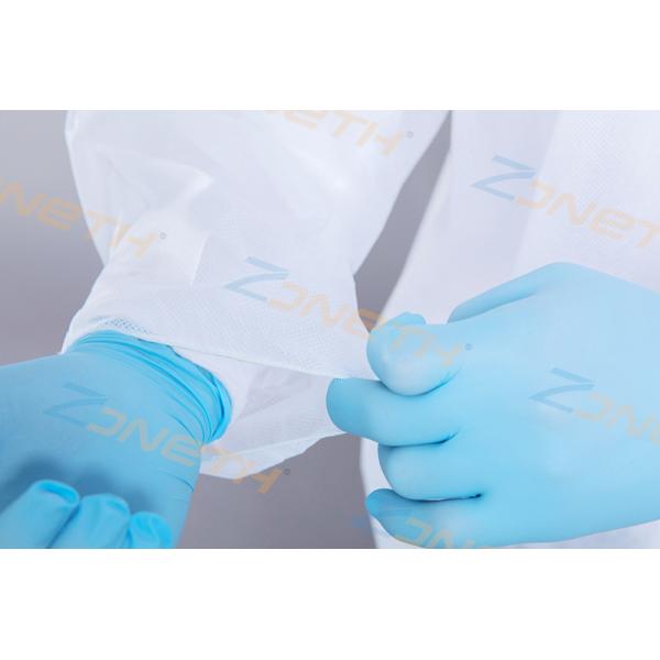 Waterproof Hooded Elastic Cuff SMS disposable protective gowns
