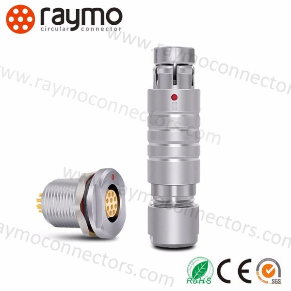 10-Pin Male Solder IP68 Waterproof Circular Connector Brass Housing