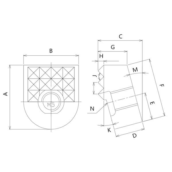 Gripper Insert Of Powder Tungsten Steel Alloy