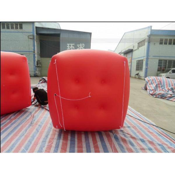 Military Inflatable Swim Buoys Gunnery Practice Square Shaped Red Color