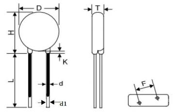 Large Current 32D751K NTC Thermistor For Limiting Inrush Current