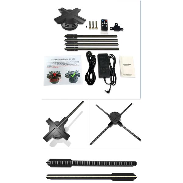 3d Hologram Display 80 Cm Hologram Fan For Indoor Holographic Display