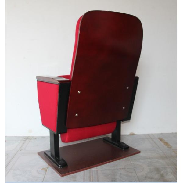 Public Folded Veneer Auditorium Chairs / Red Lecture Hall Seating