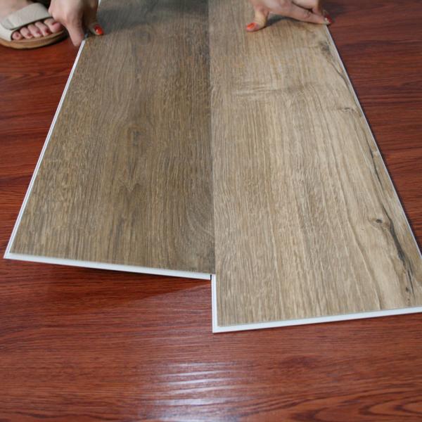 Waterproof SPC Vinyl Flooring Click Plank Contemporary Design Style PVC Material