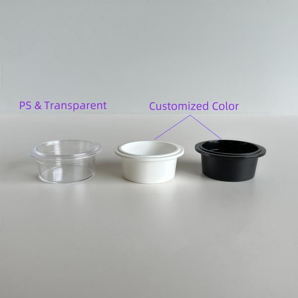20ml PP Plastic Cups with Lids for Cosmetic Cream Lotion 54mm Diameter