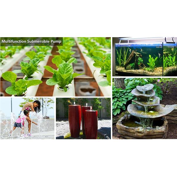 Submersible Low Suction Water Pump For Aquarium Hydroponics