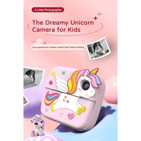 2400w 1080P HD Childrens Instant Print Camera Phone Touch Screen