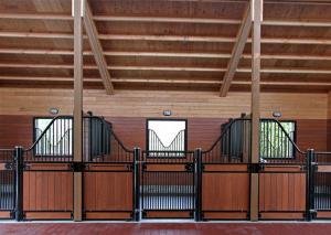 Buy cheap Stable European Horse Stalls Solid Welded 12 Gauge Steel Tubular Frame Construction product