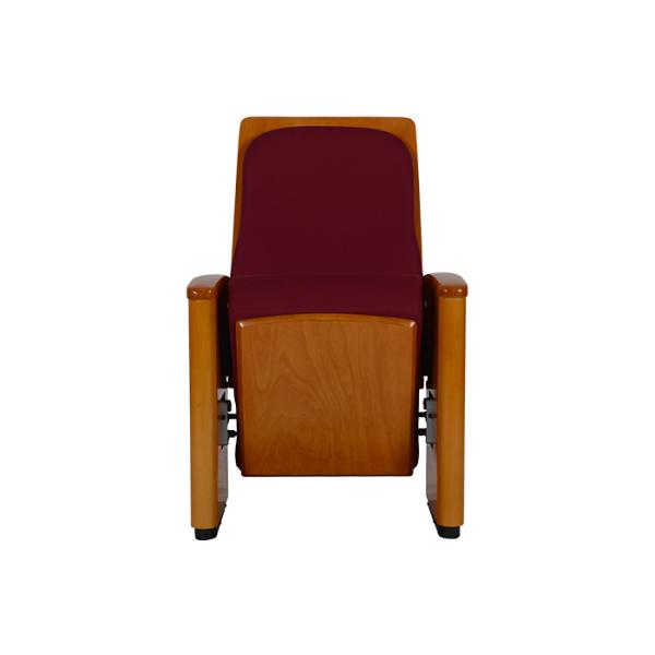 Wooden Armrest Auditorium Theater Chairs Folding Audience Seat