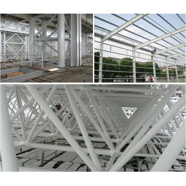 26mm Three Hours Fire Rated Paint For Structural Steel Polyester Based Metal Grey