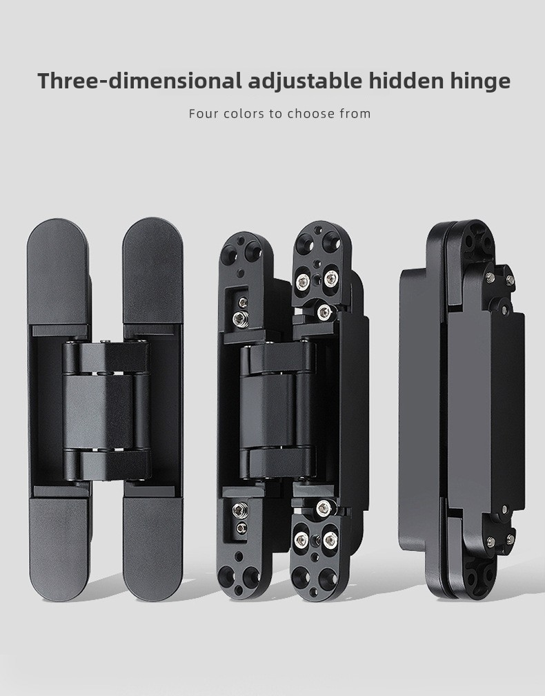 Modern 180 Degree Adjustable Three-Dimensional Hidden Door & Window Hinge Foldable for Internal/External Use