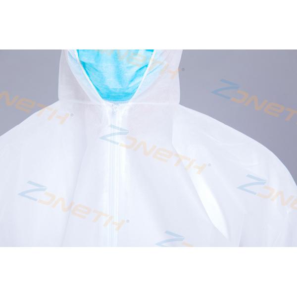 Waterproof Hooded Elastic Cuff SMS disposable protective gowns
