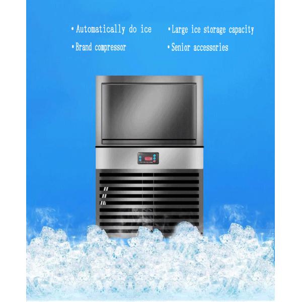 Square Ice Shape 100kg Automatic Commercial Ice Block Making Machine for Business Restaurant Hotel 72 Pieces Ice Plate