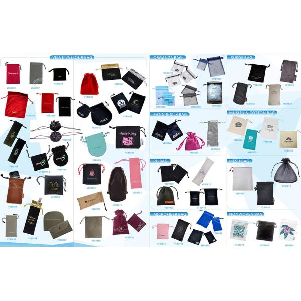 Silkscreen Small Microfiber Sunglasses Bag , TUV Drawstring Glasses Pouch