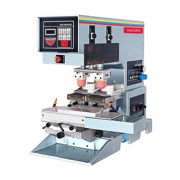 Two Color Semi Automatic Pad Printing Machine With Adjustable Printing Speed And Pressure