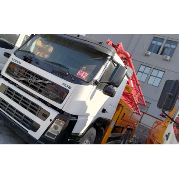 2012 Year Used Benz Concrete Pump 37m White And Red , 32000kg Weight