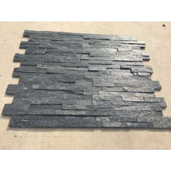 Hottest Natural Stacked Stone, Wall cladding stone, Black Quartzite Ledgstone Tiles
