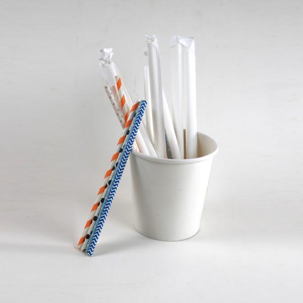 5" eco friendly Food Grade Paper Drinking Straws For Birthday Wedding Party