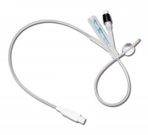 Buy cheap Disposable 100% Silicone Medical Urinary Foley Catheter With Temperature Sensor Probe product