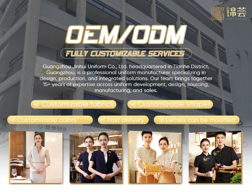 Soft and Comfortable Catering and Hotel Service Fast Food Restaurant Waiter Workwear