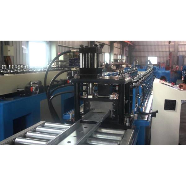 High Speed 0.8-1.5mm Galvanized Steel Roll Forming Equipment For Smoke Fire Damper Blade