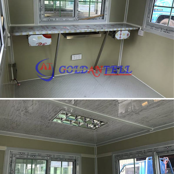 Luxury Portable Security Booth 1500x2400mm Steel Industrial Design