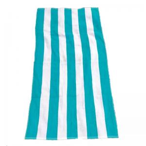 Buy cheap Factory outlet high quality custom Green Stripes jacquard gym towel custom jacquard print beach towel yarn dyed jacquard product