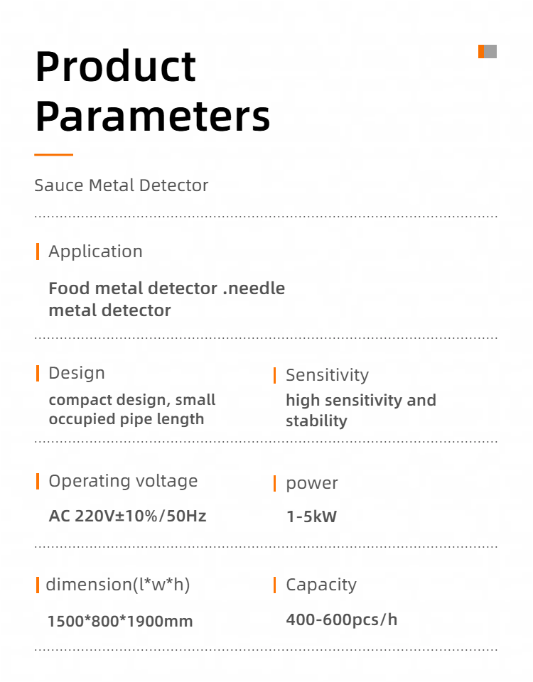 Industrial Production Line Sauce Metal Detector Is Widely Used for Juice Sauce Caviar Ketchup Chili Sauce Etc