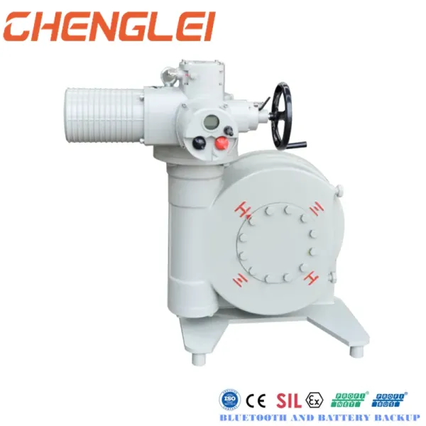 Intelligent Electric Actuator with Worm Gear Box for Valve Damper HVAC and Manual Override
