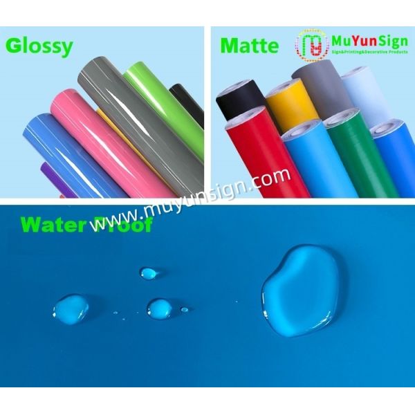 Premium Self-Adhesive Color Cutting Vinyl Roll 50m | Outdoor Waterproof Plotter Sign Vinyl Film for Lettering & Craft Decoration