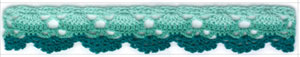 Long Vintage Cotton White Crochet Scallop Pattern Lace Trim DIY Embroidered Sewing Stretch