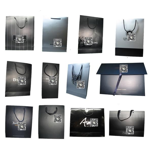 New fancy custom high quality printed shopping paper bag
