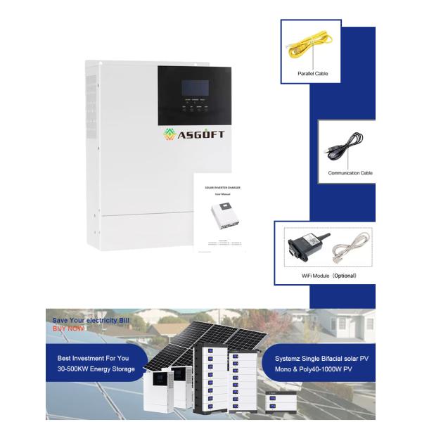 3KWH 3 Phase Off Grid MPPT Solar Inverter With IEC Certification