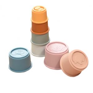 Buy cheap Montessori Educational Kids Model Toys Animals Silicone Stacking Cups product