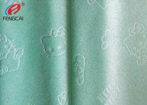 Buy cheap 100 polyester emobssed kintting minky plush fabric printed blanket fabric for baby product