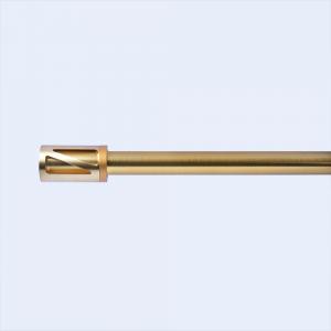China Diameter 22 mm Metal Curtain Pipe Accessories Gold Shower  Curtain Rod Set For Living Room on sale