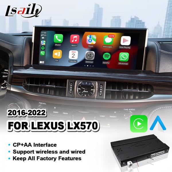 Quality Wireless Android Auto Carplay Interface for Lexus LX570 LX 570 LX450D 2016-2022 for sale